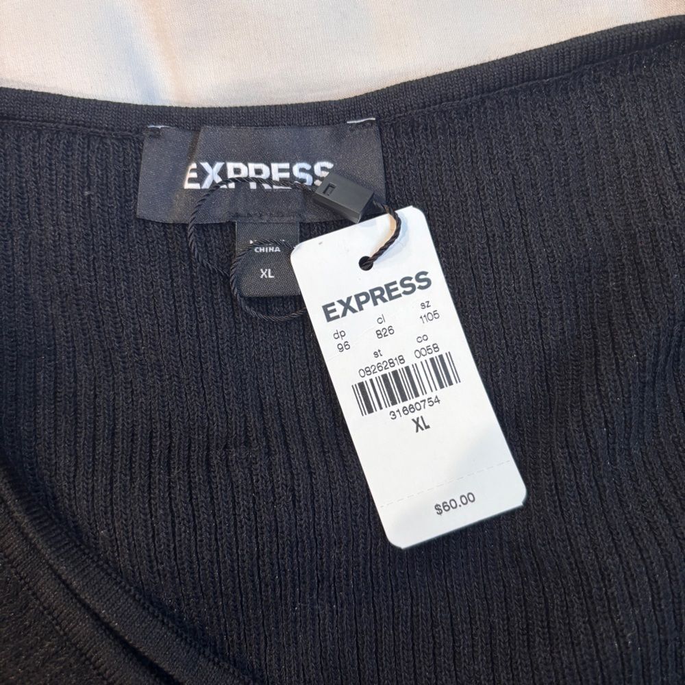 Express Black One-Shoulder Bodysuit - Picture 3 of 4